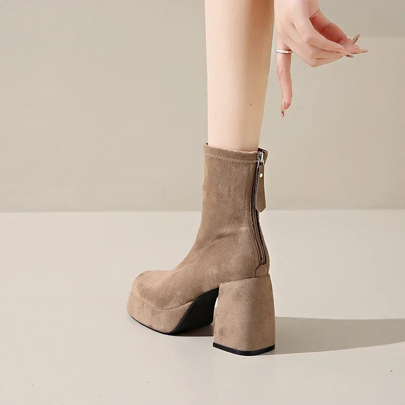 Suede Ankle - Booties