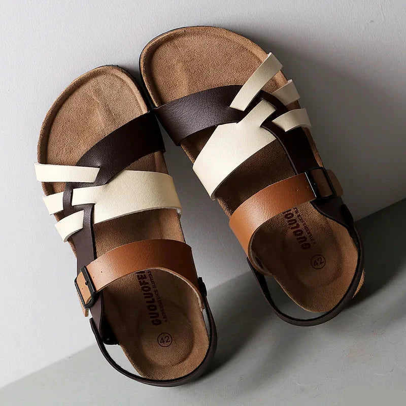Genuine Leather Strappy - Sandals