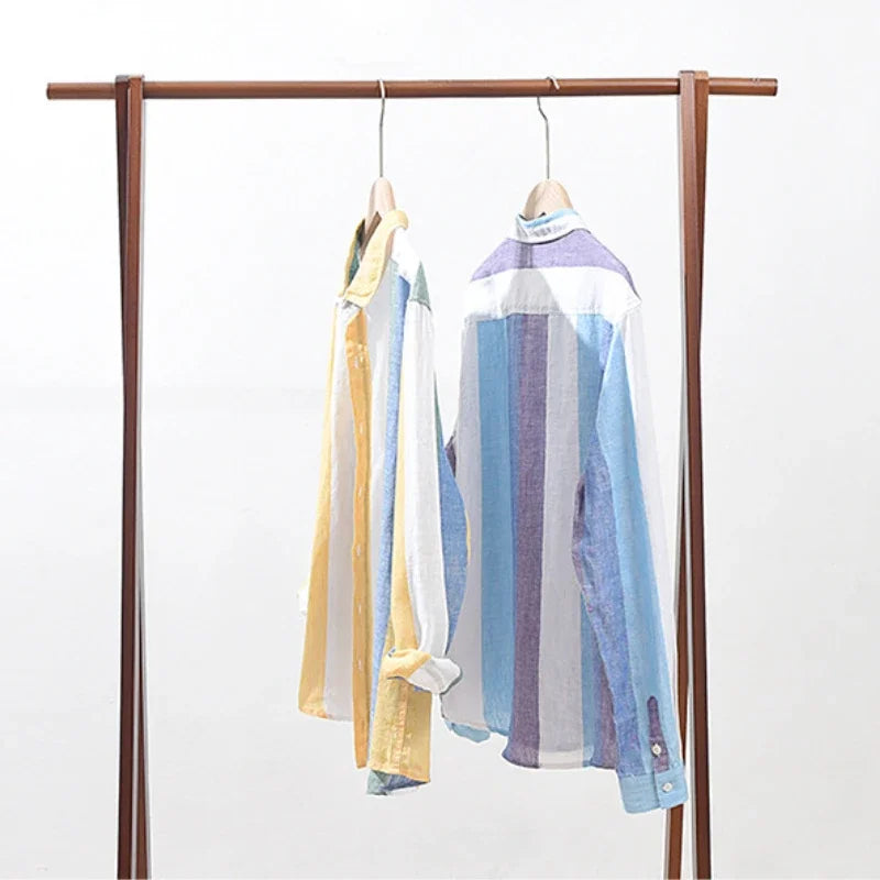 Seascape Stripe Linen Button-Down - Shirt