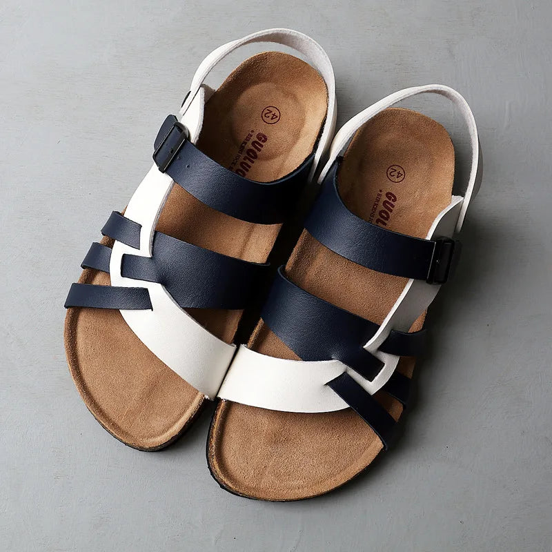 Genuine Leather Strappy - Sandals