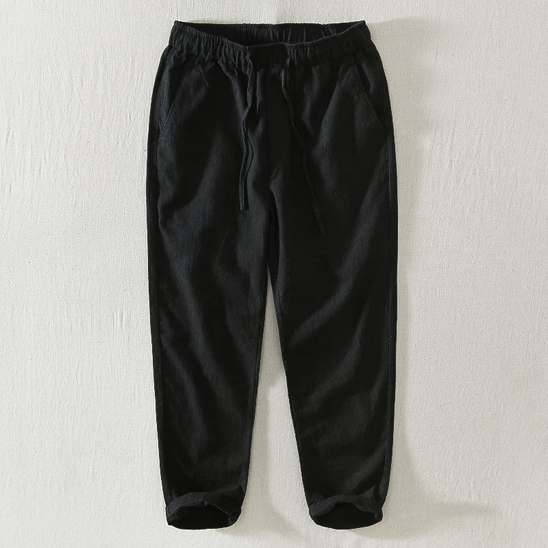 Linen Wide-Leg - Trousers