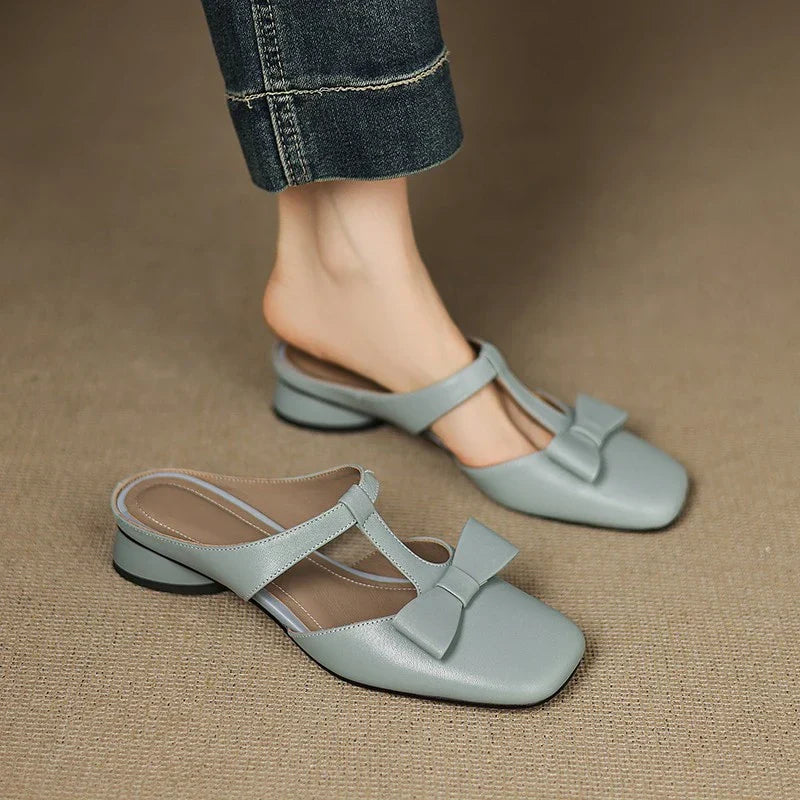 Leather Slip-On - Mules
