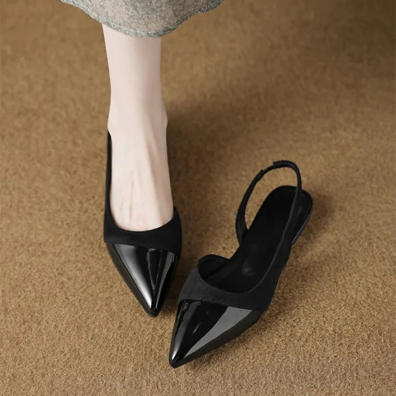 Cina Leather Slingback - Heels