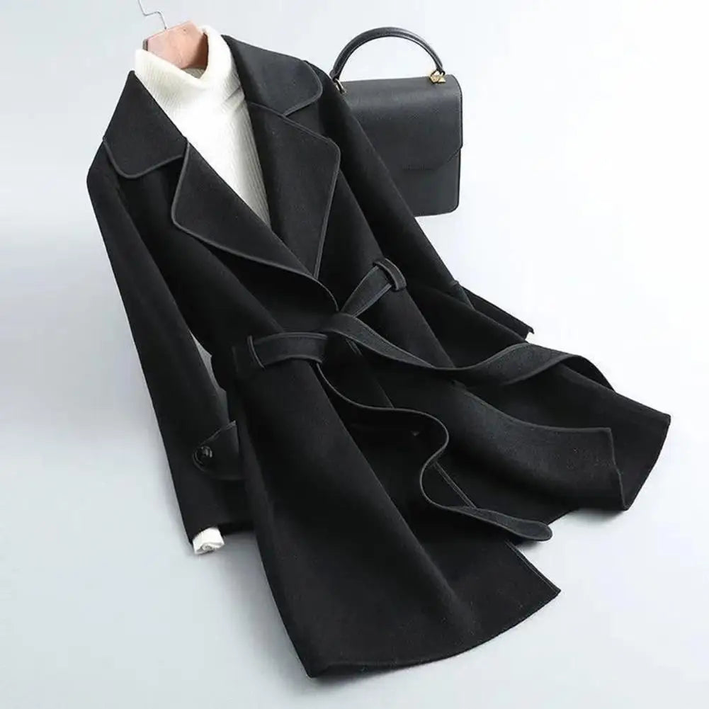 Classic Double-Breasted Belted Trench - Coat