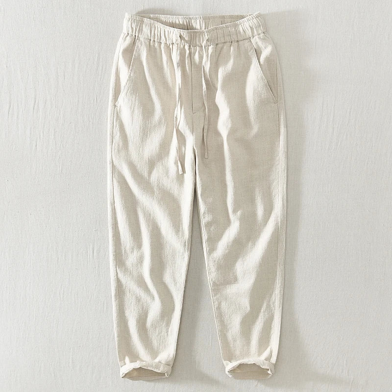 Linen Wide-Leg - Trousers