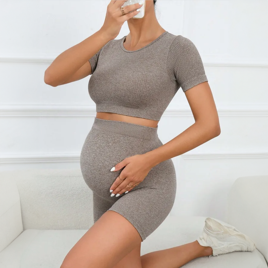 Seamless High-Waist Moisture-Wicking - Two-Piece Set