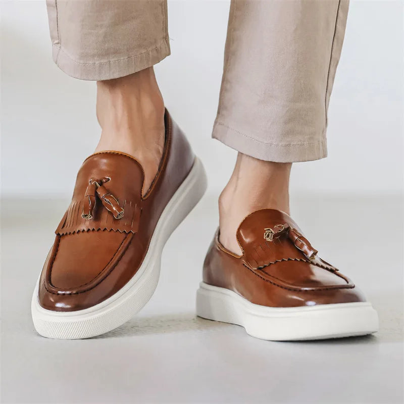 Leather Tassel - Loafers