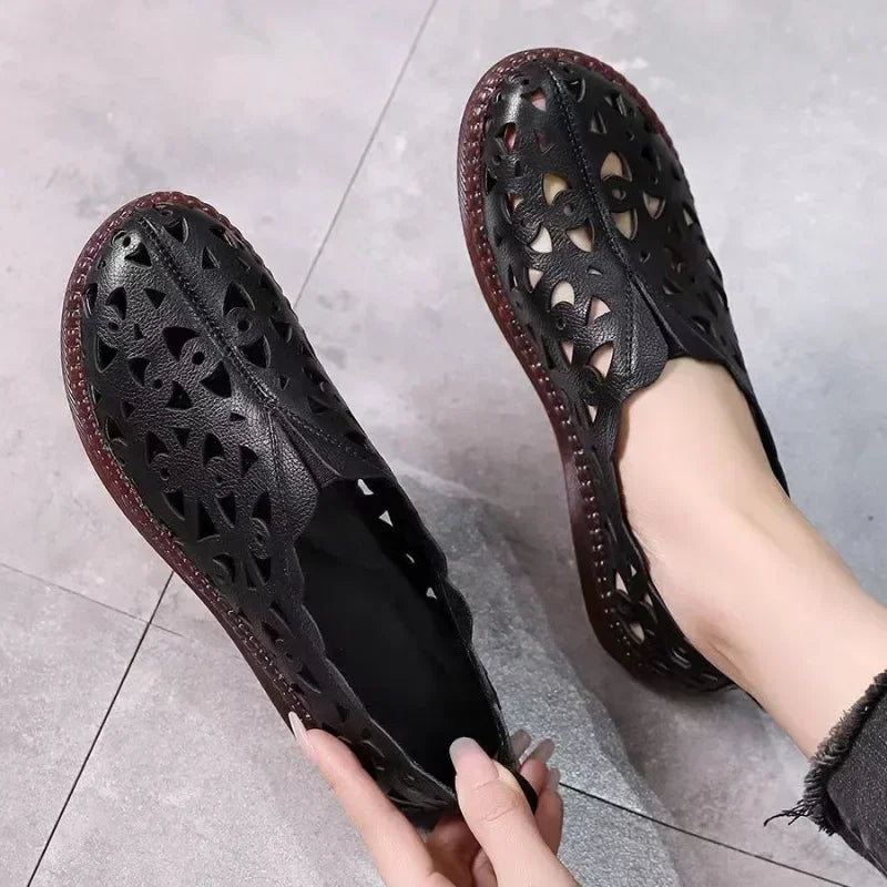Sage Leather Comfort - Flats