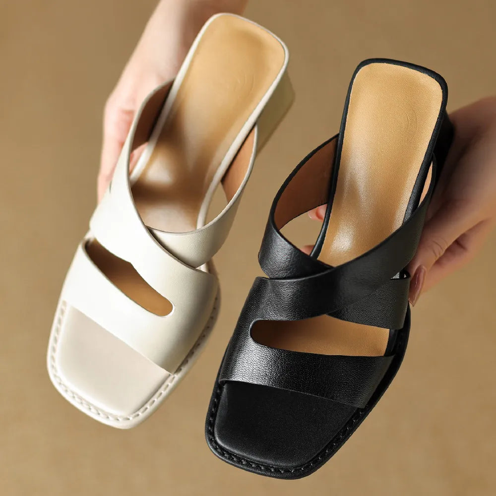 Avina Leather - Heels