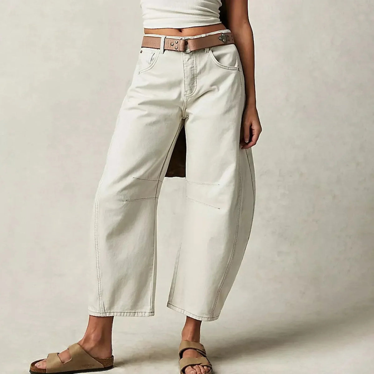 Wide-Leg Denim - Jeans
