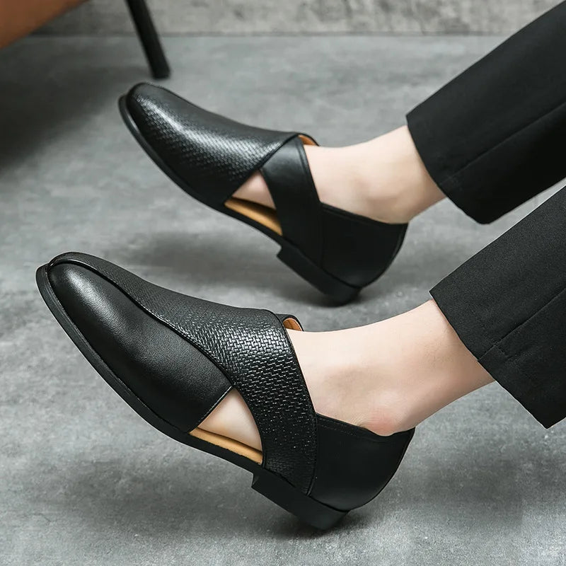Genuine Leather Slip-On - Loafers