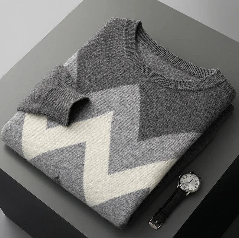 Solano Geometric Knit - Sweater