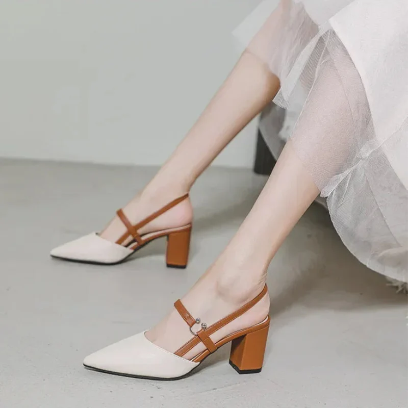 Amira Leather Pointed Toe - Heels