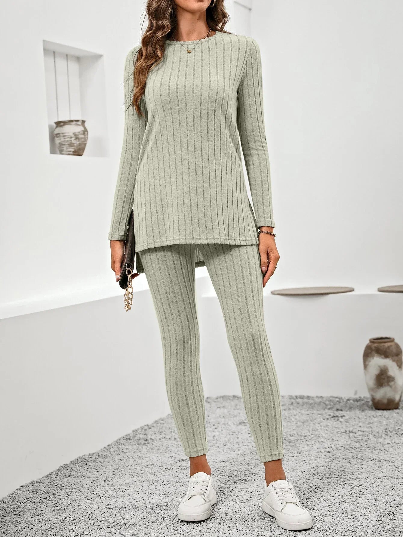 Slim Tailored Blazer & Pants - Two-Piece Set