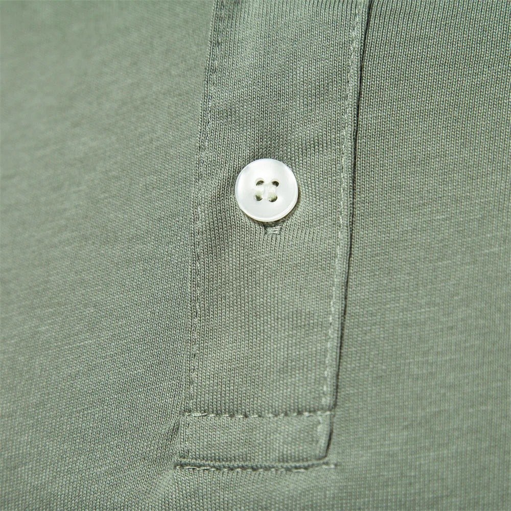 Cotton Troyer Neck - Polo Shirt