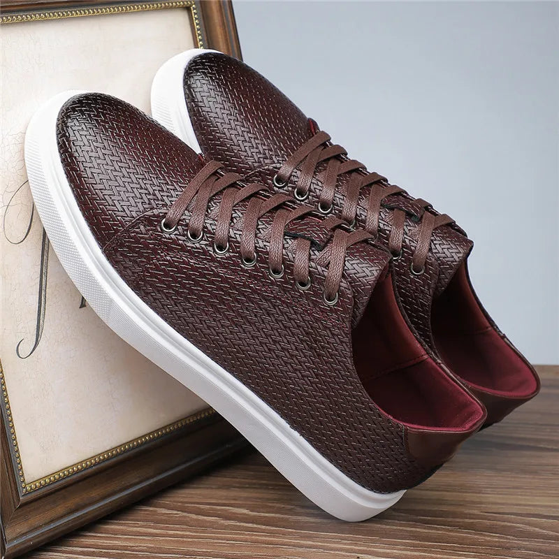Beaumont Woven Leather - Sneakers
