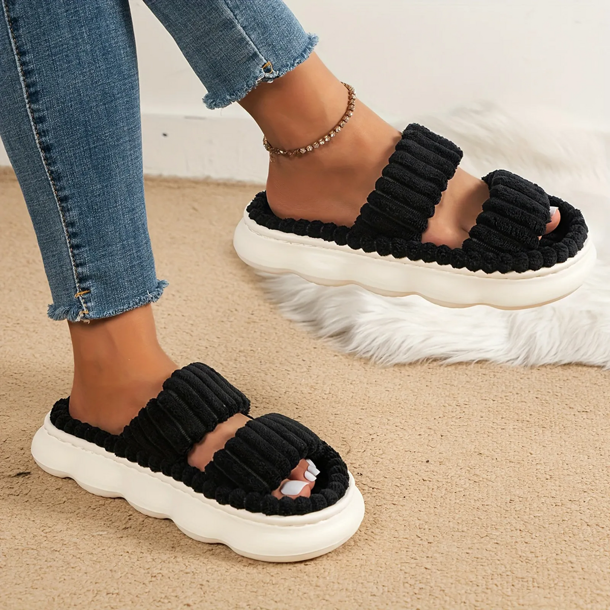 Corduroy Slip-On - Slippers