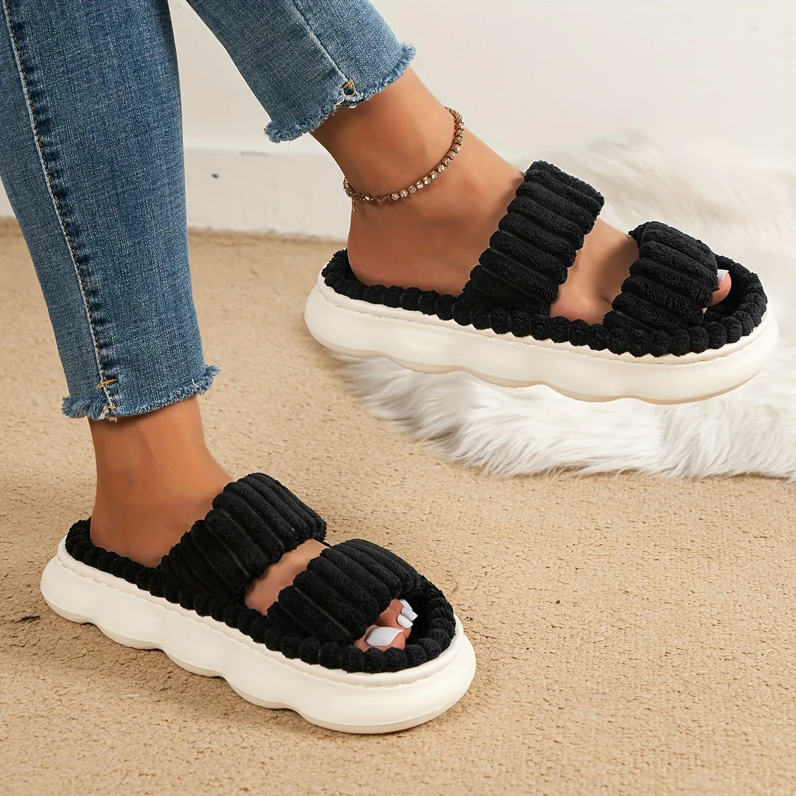 Corduroy Slip-On - Slippers