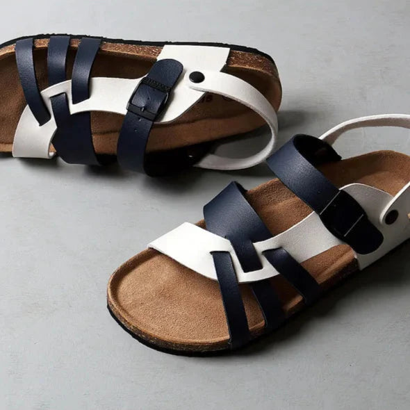 Genuine Leather Strappy - Sandals