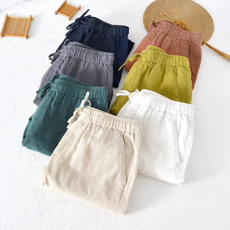 Cotton Linen Blend - Shorts