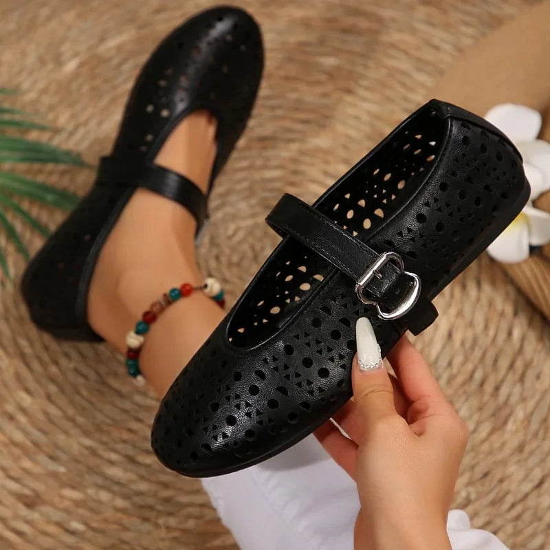 Leather Pointed Toe - Flats