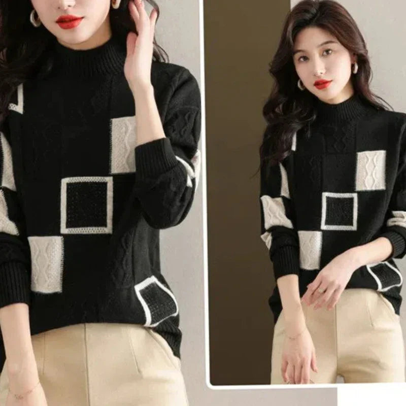 Mélange Knit Pullover - Sweater