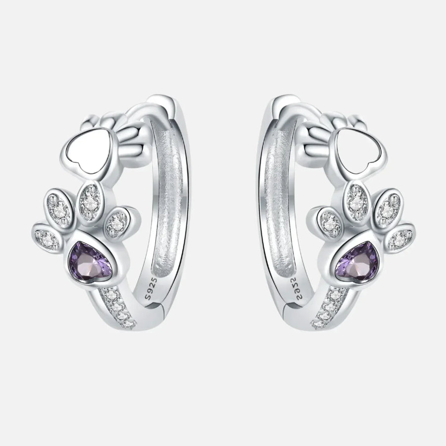 Emery™ | Paw Heart Huggie Earrings