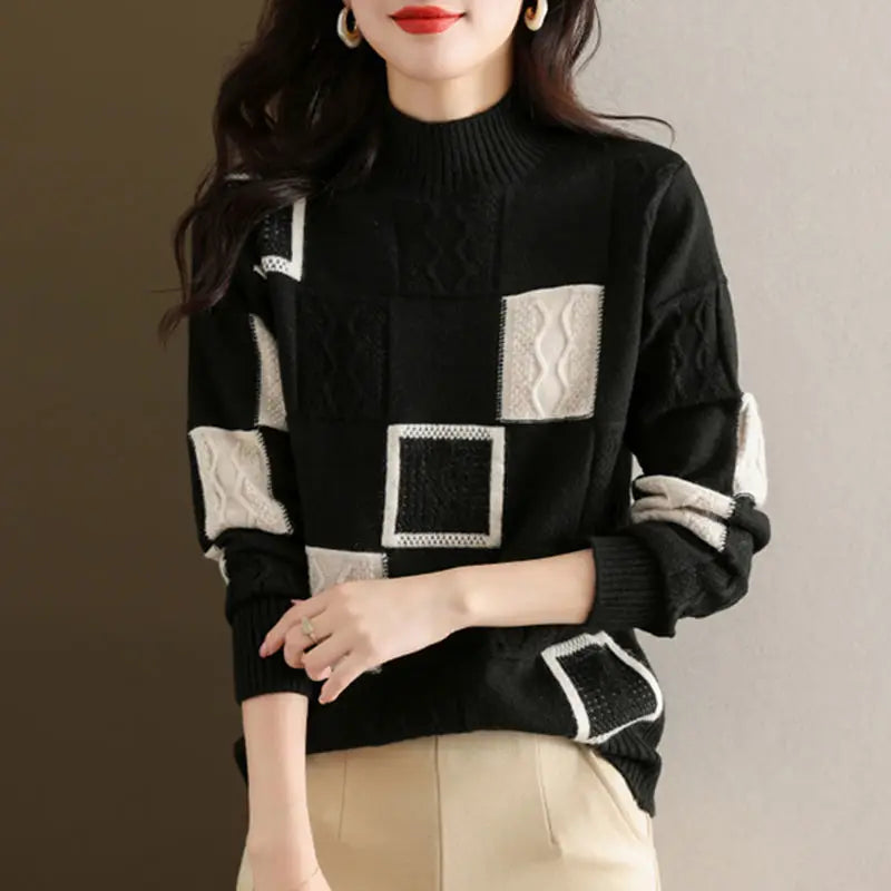 Mélange Knit Pullover - Sweater