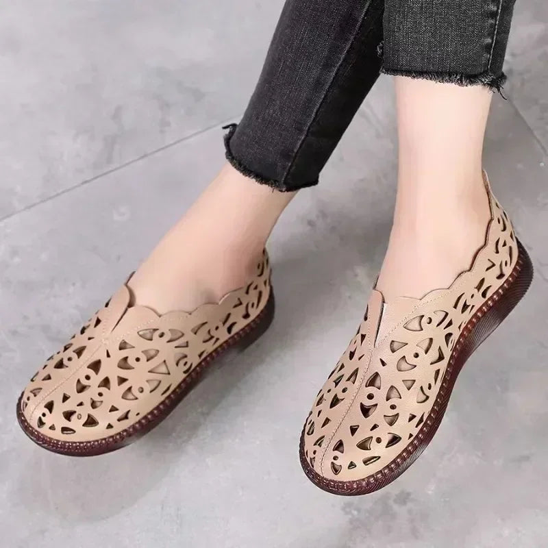 Sage Leather Comfort - Flats