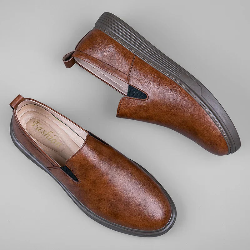Milano Leather Slip-On - Loafers