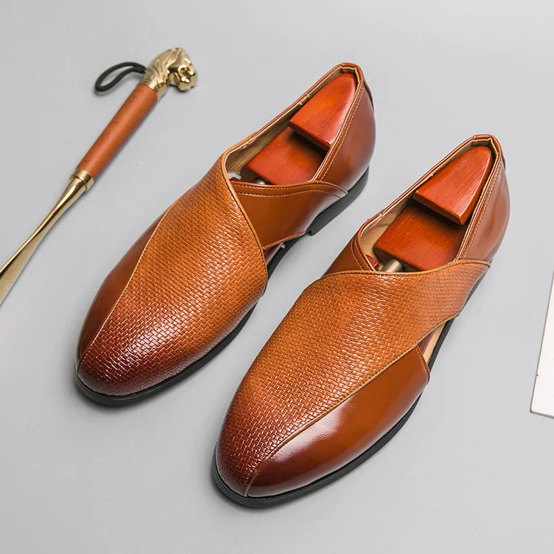 Genuine Leather Slip-On - Loafers