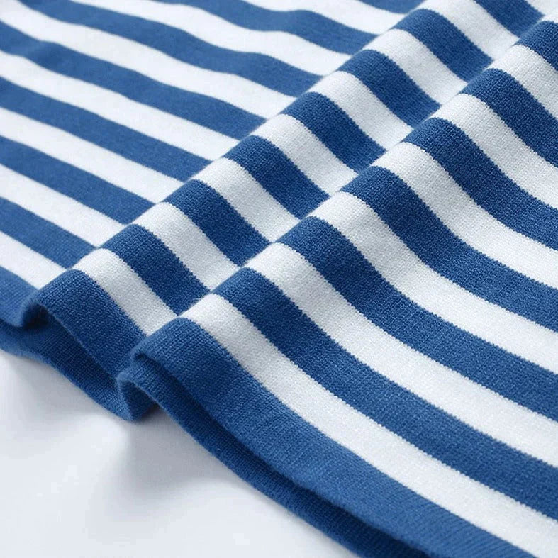 Striped Cotton Button-Down - Shirt