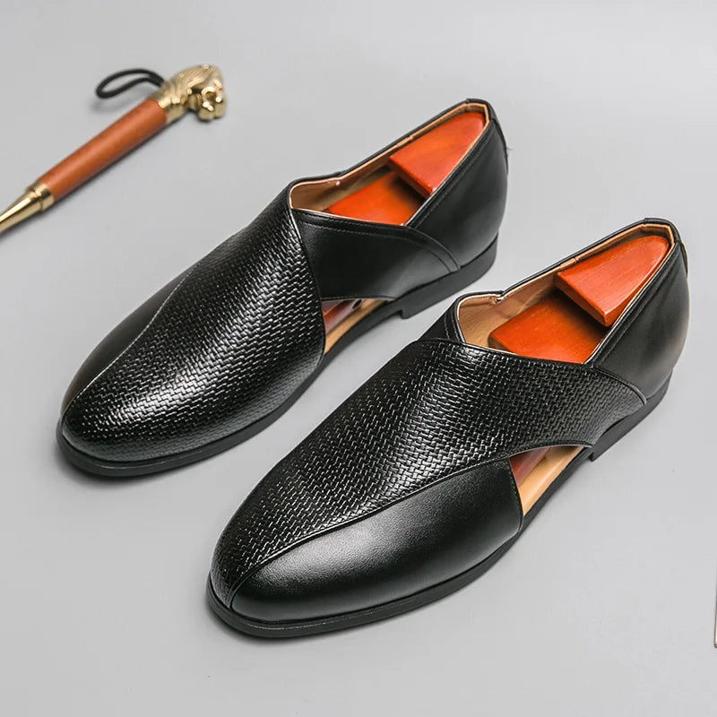 Genuine Leather Slip-On - Loafers