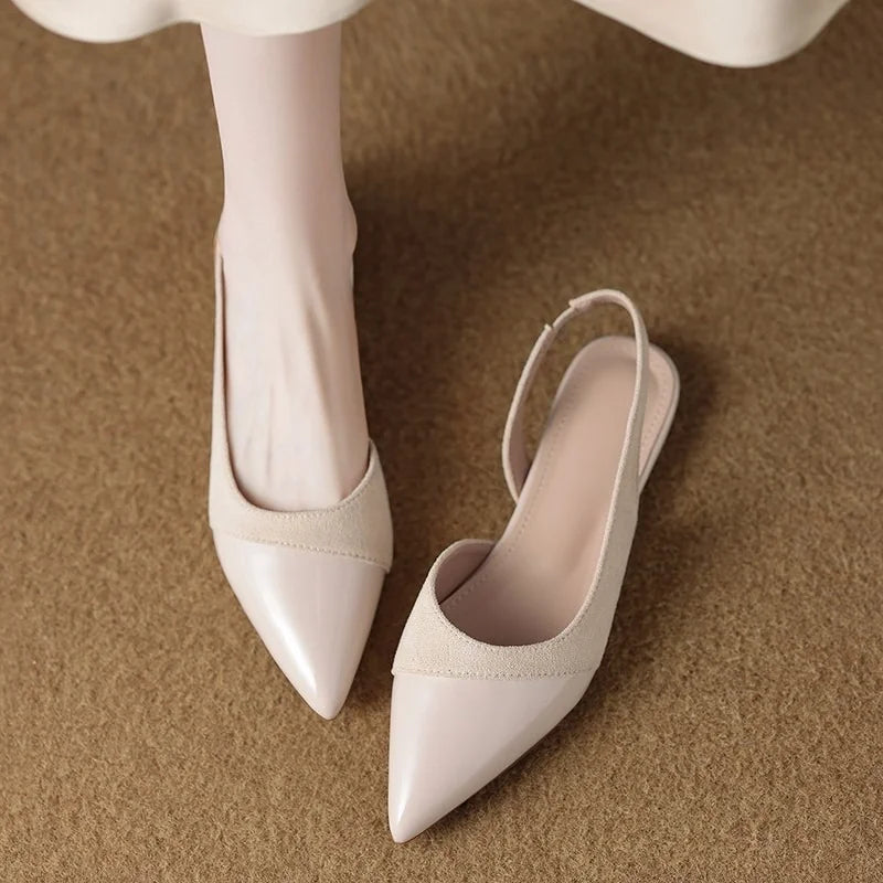 Cina Leather Slingback - Heels
