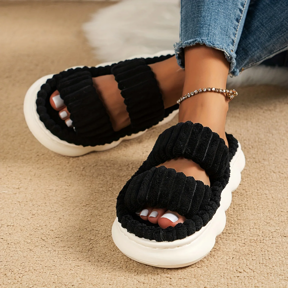 Corduroy Slip-On - Slippers