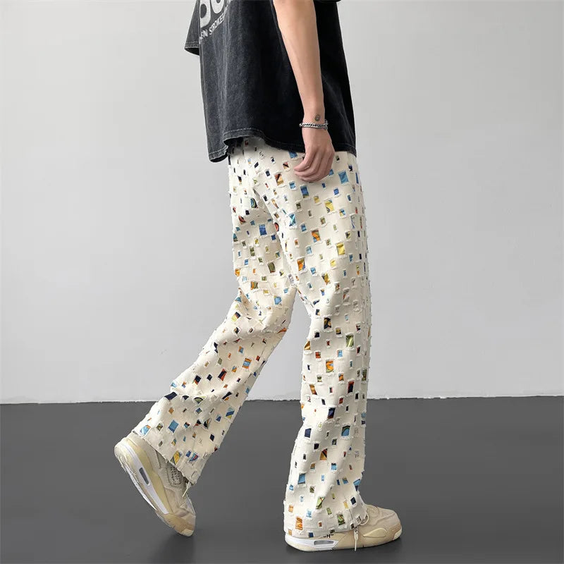 Ripped Patchwork - Pants