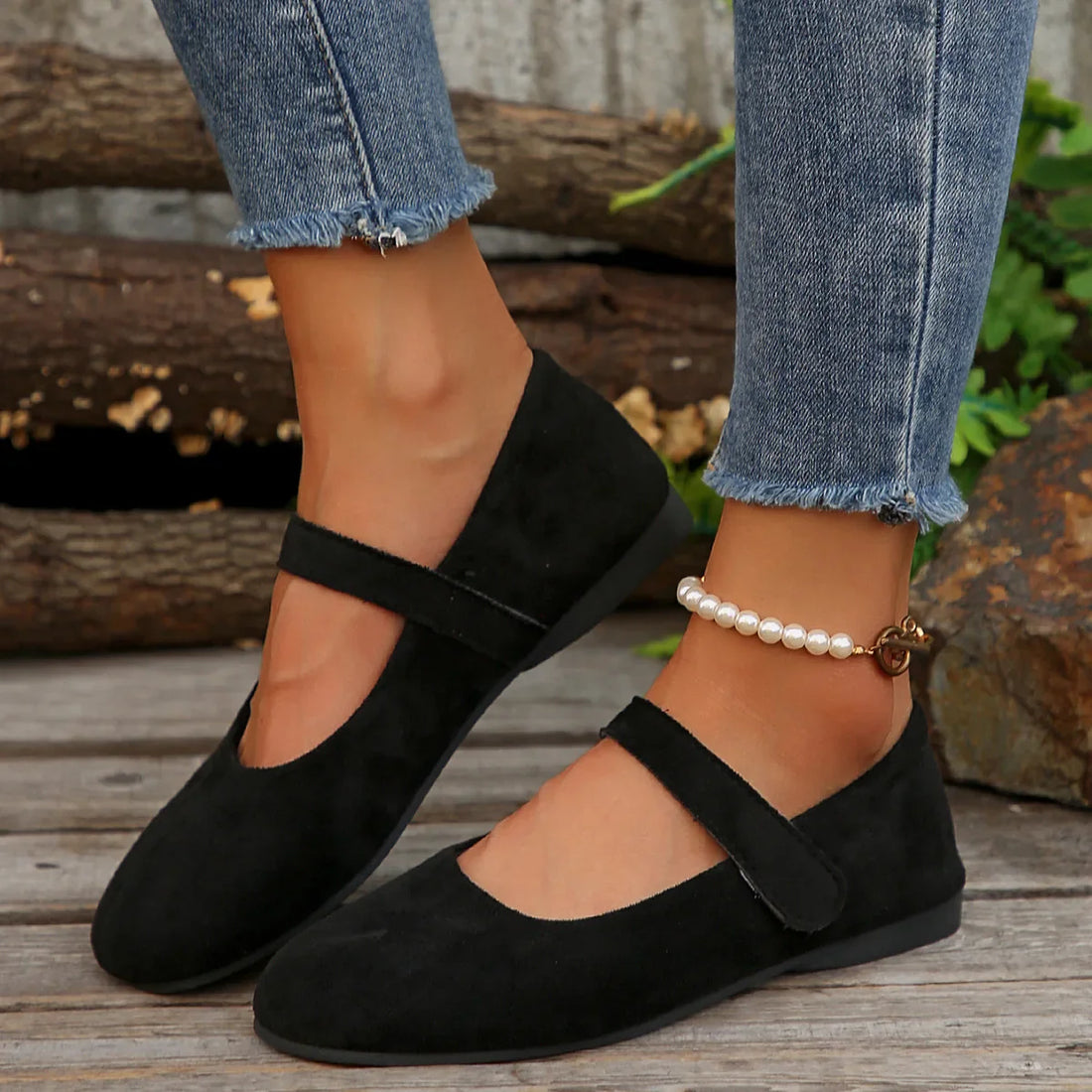 Black Suede - Flats