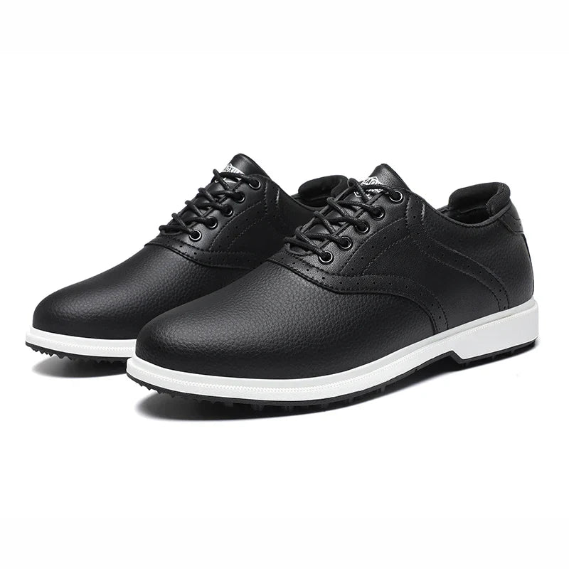 Waterproof Leather Spikeless - Golf Shoes
