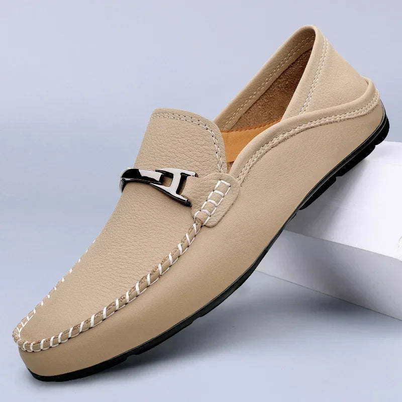 Leather Slip-On - Loafers