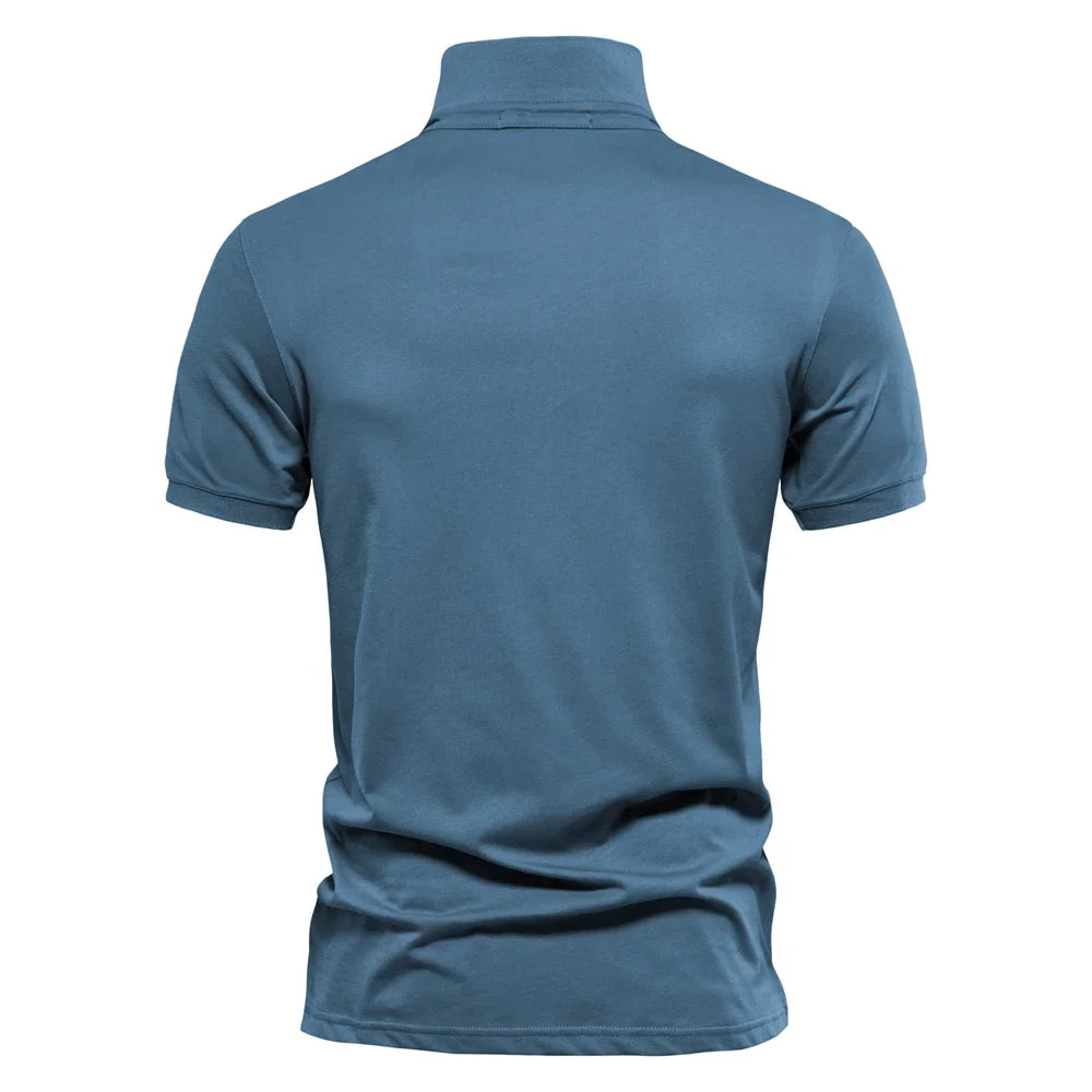 Cotton Troyer Neck - Polo Shirt