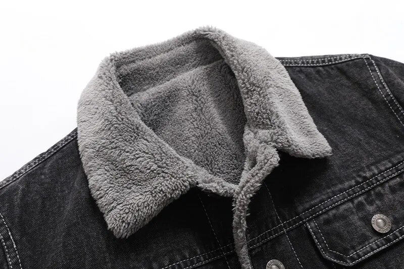 Houston Washed Blue Denim Trucker - Jacket