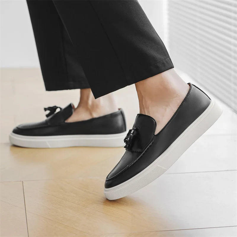 Leather Tassel - Loafers