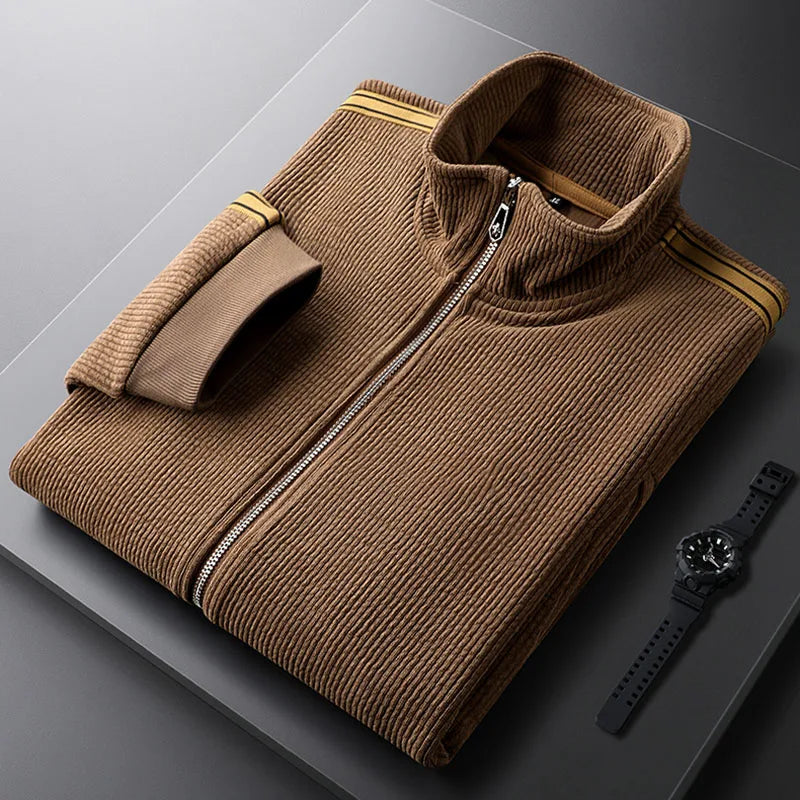 Corduroy Zip-Front - Tracksuit Set