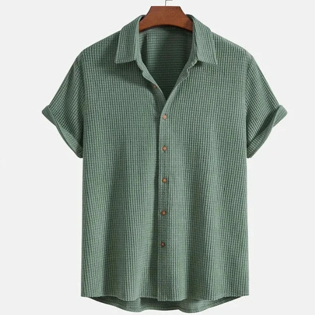 Lightweight Short Sleeve Button-Down - Shirt
