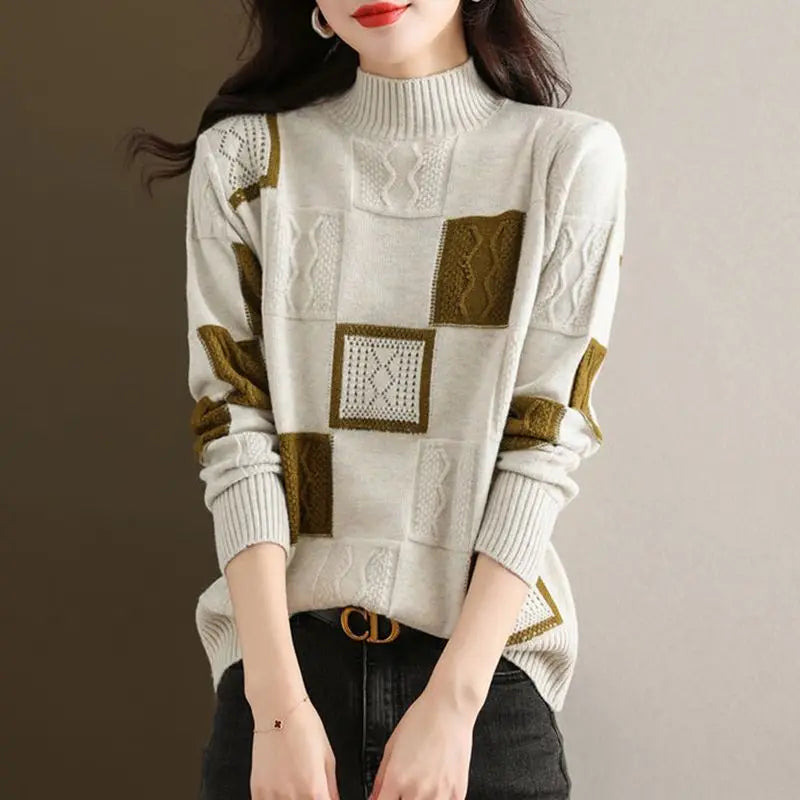 Mélange Knit Pullover - Sweater