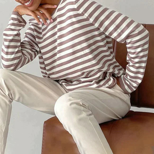 Striped Cotton Button-Down - Shirt