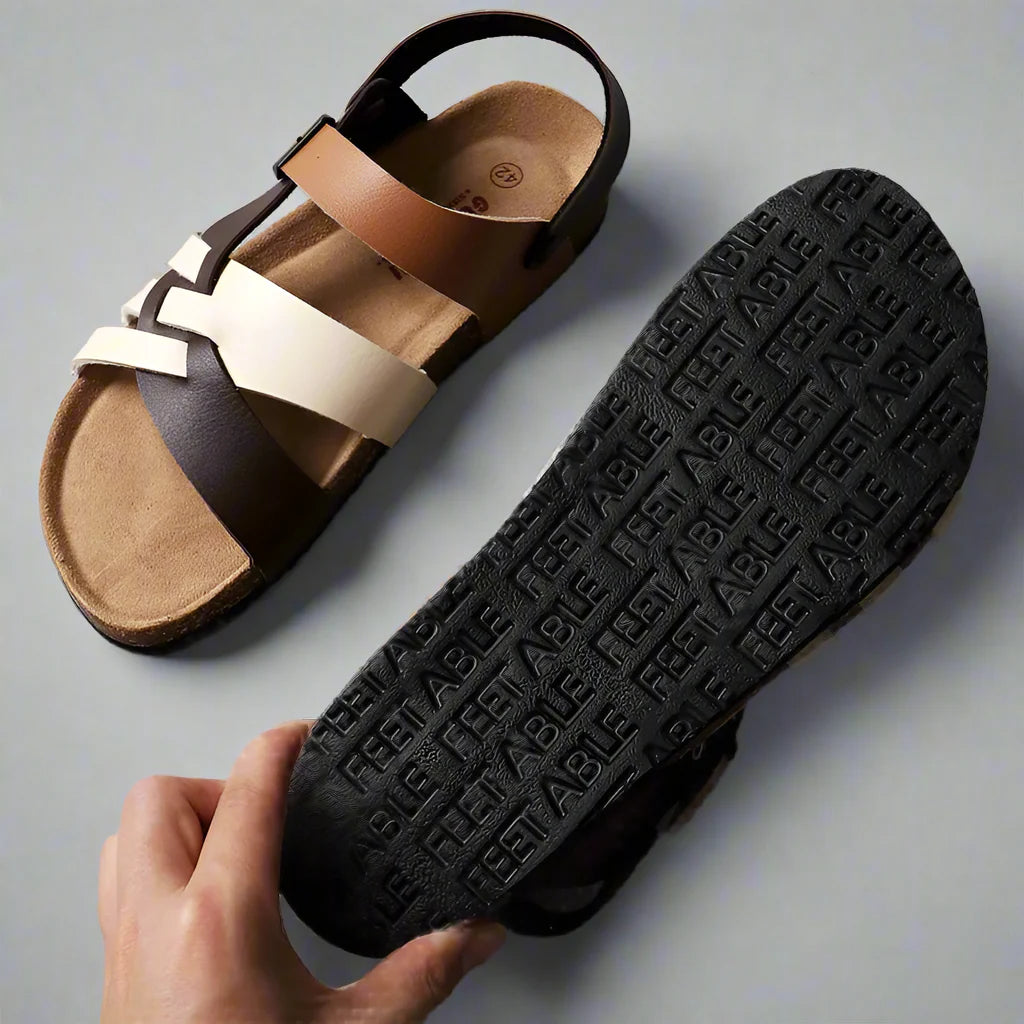 Genuine Leather Strappy - Sandals