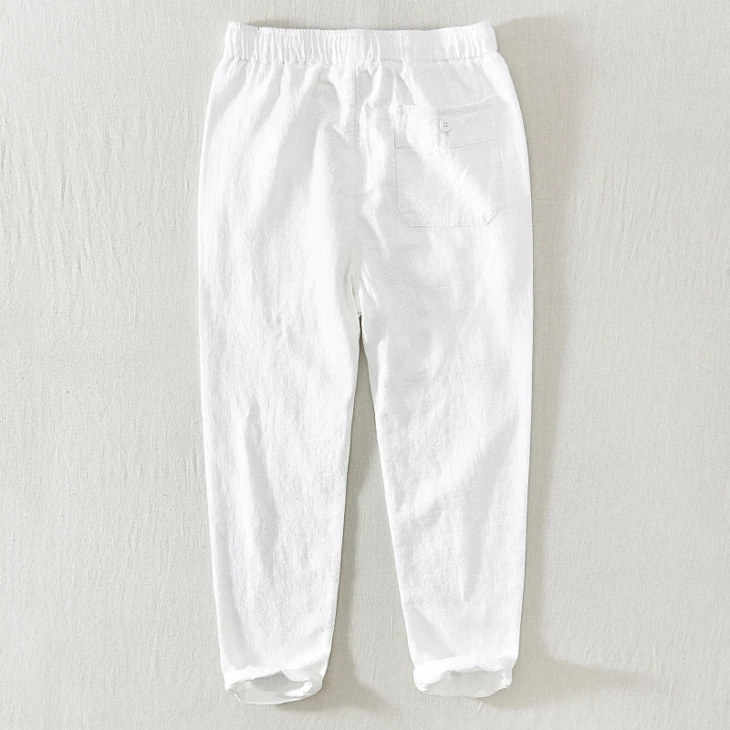 Linen Wide-Leg - Trousers