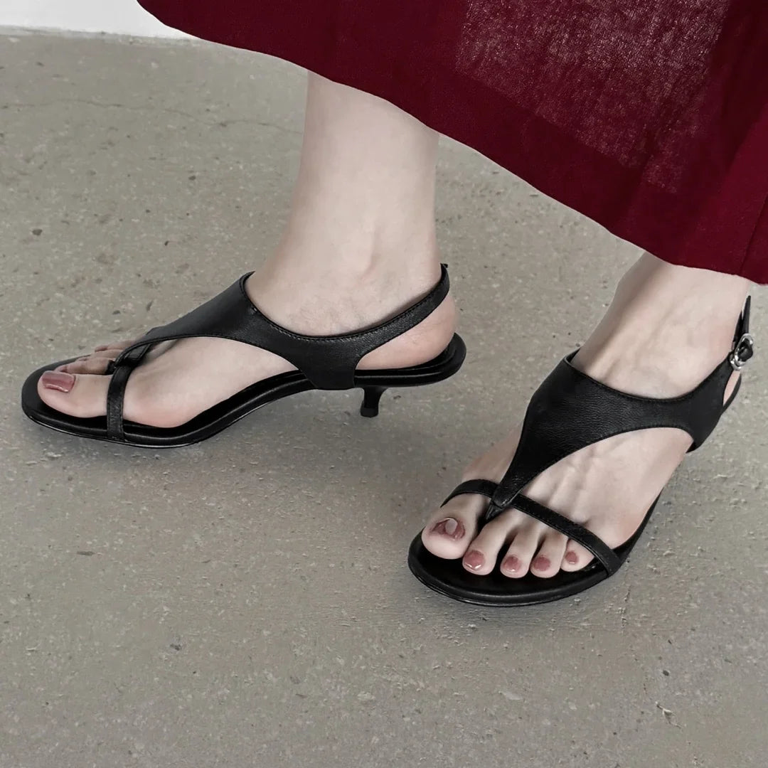Savannah Leather Slingback - Heels