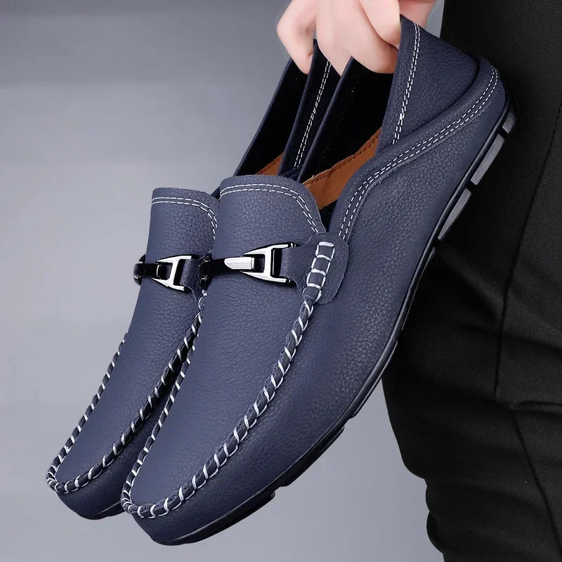 Leather Slip-On - Loafers